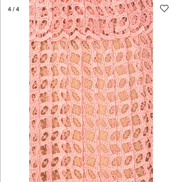 Self-Portrait Organza Cutwork Mini Dress with Ties - Picture 6 of 15